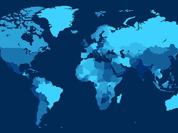 Map of the world