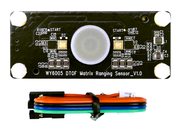 Mechanical Drawing - DFRobot SEN0682 64 x 8 Matrix DTOF 3D Laser Ranging Sensor