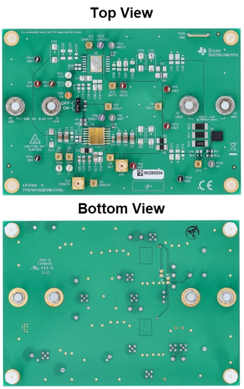 Mechanical Drawing - Texas Instruments TPS7H1302EVM-CVAL Evaluation Module (EVM)