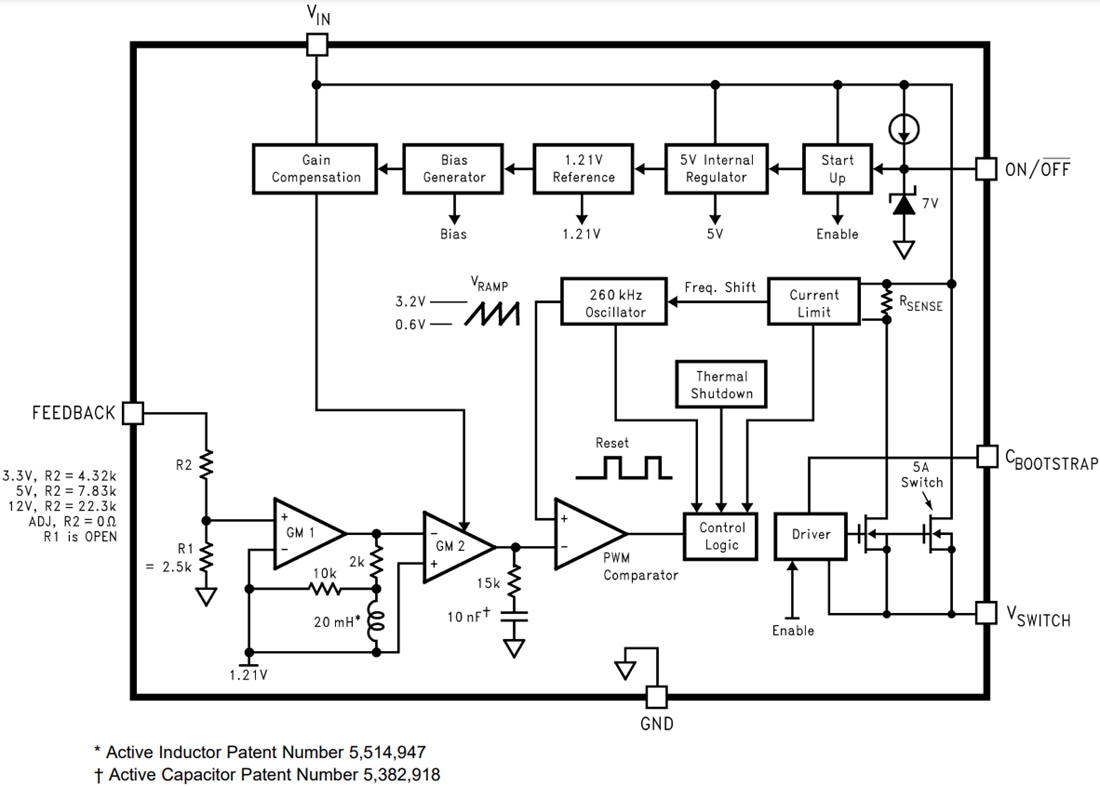 Block Diagram - Texas Instruments LM2676 SIMPLE SWITCHER® 3A Voltage Regulators