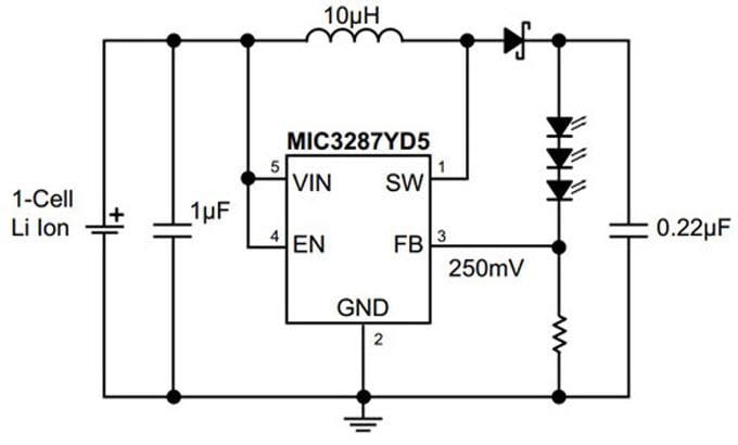 Microchip Technology MIC3287 PWM White LED Drivers
