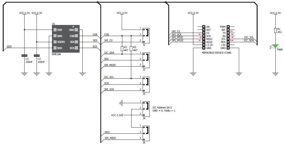 Mikroe MIKROE-1978 Weather click Mikroe MIKROE-1978 Weather click