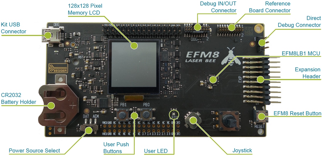 Mechanical Drawing - Silicon Labs SLSTK2030A EFM8LB1 Laser Bee Starter Kit