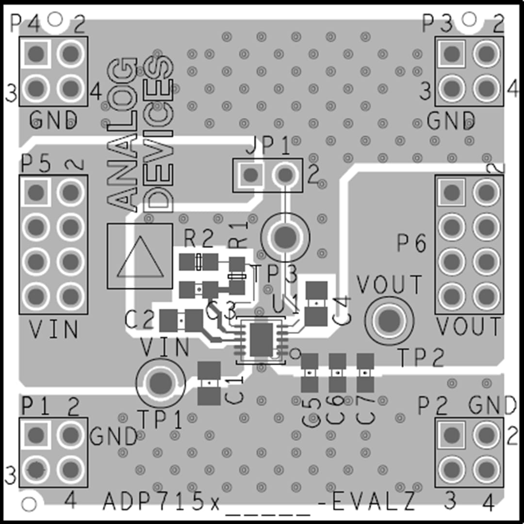 Schematic - Analog Devices Inc. EVAL-ADP7157 Eval for ADP7147 LDOVoltage Regulator