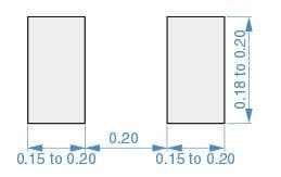 Mechanical Drawing - TDK MHQ0402PSA Multilayer Ceramic Inductors