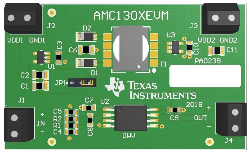 Location Circuit - Texas Instruments AMC1302EVM Evaluation Module