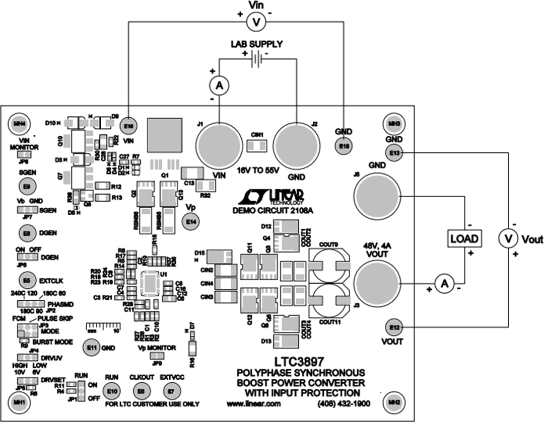 Mechanical Drawing - Analog Devices Inc. LTC3897 Demo Board DC2108A