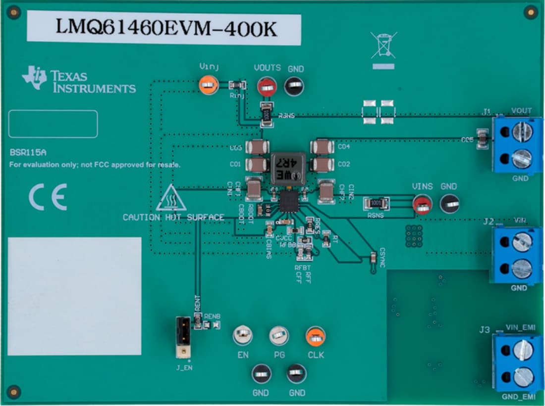Chart - Texas Instruments LMQ61460EVM-400K Converter Evaluation Module