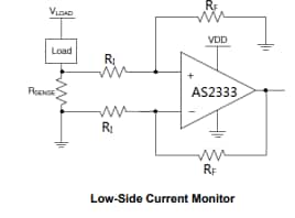 Application Circuit Diagram - Diodes Incorporated AS2333S-13 Dual CMOS Operational Amplifier