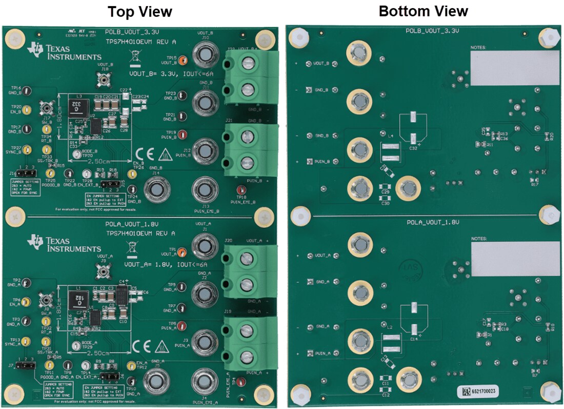 Mechanical Drawing - Texas Instruments TPS7H4010EVM Converter Evaluation Module (EVM)
