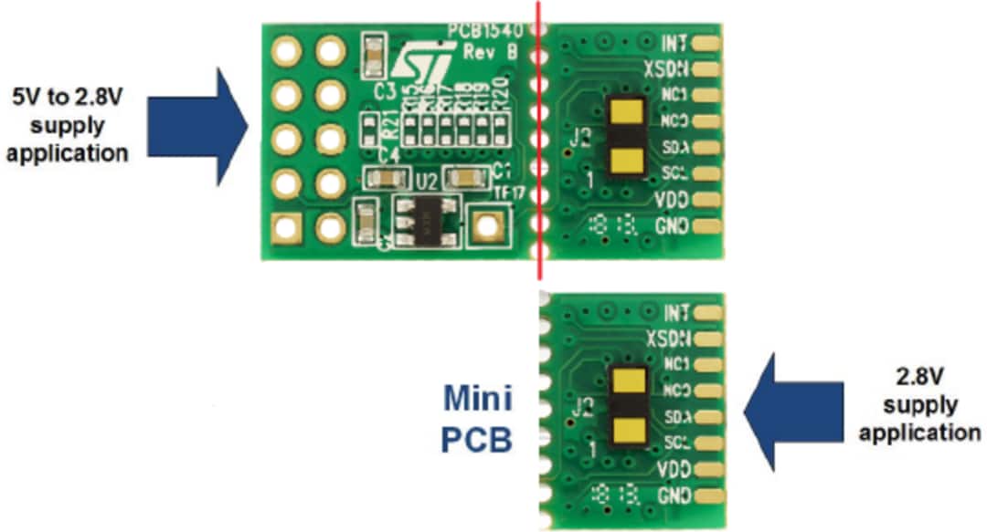STMicroelectronics VL53L1-SATEL Breakout Boards