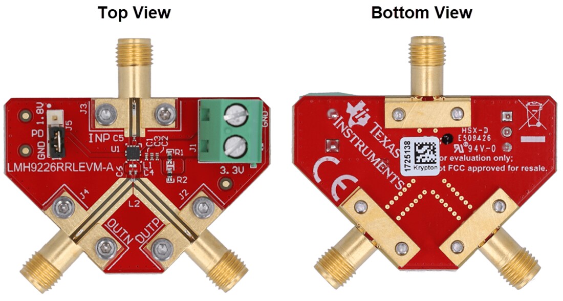 Mechanical Drawing - Texas Instruments LMH9226RRLEVM Amplifier Evaluation Module