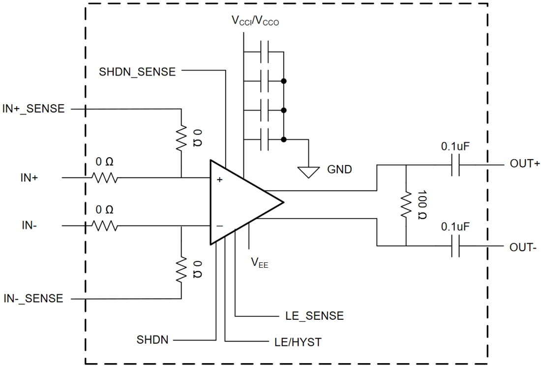 Block Diagram - Texas Instruments TLV3605EVM Comparator Evaluation Module (EVM)