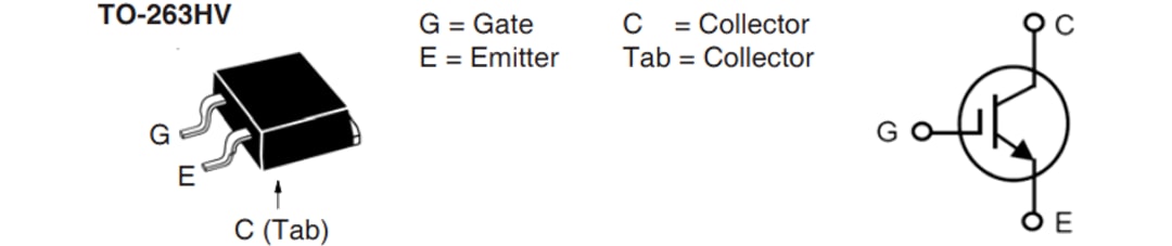 Mechanical Drawing - IXYS IXGA20N250HV High Voltage IGBT