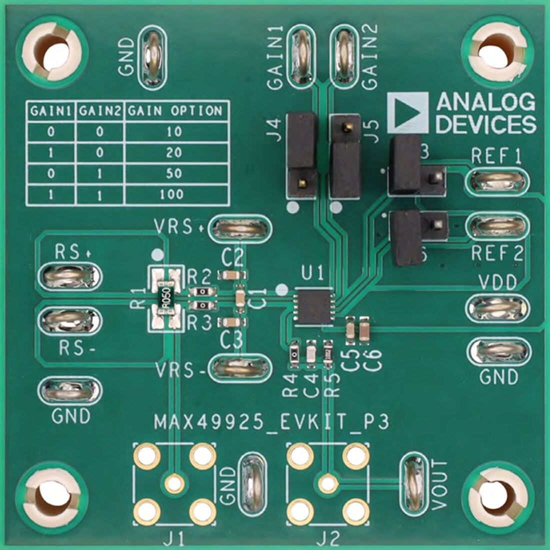Mechanical Drawing - Analog Devices Inc. MAX49925EVKIT Evaluation Kit