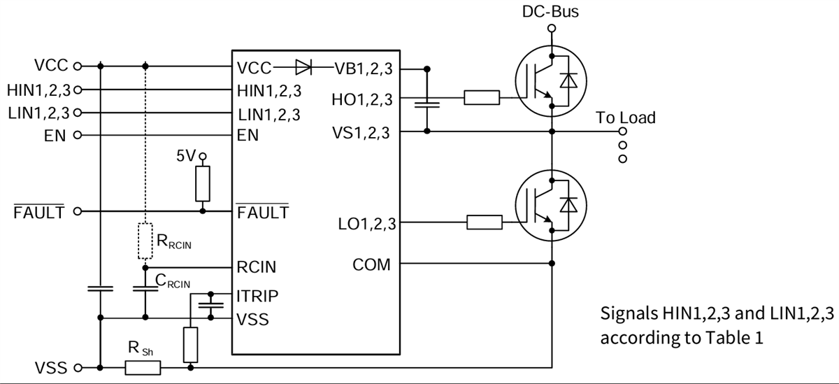 Application Circuit Diagram - Infineon Technologies 6EDL04x065xR & 6EDL04N03PR Family
