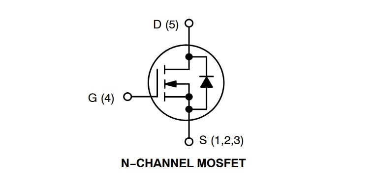 Application Circuit Diagram - onsemi NVMFS5C645N Single N-Channel Power MOSFETs