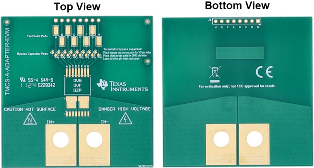 Mechanical Drawing - Texas Instruments TMCS-A-ADAPTER-EVM Sensor Evaluation Module