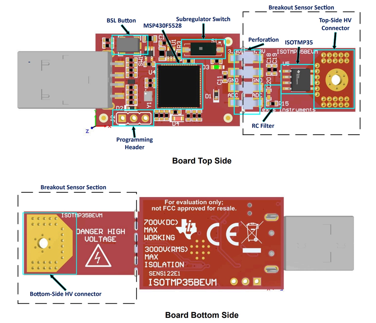 Location Circuit - Texas Instruments ISOTMP35BEVM Evaluation Module