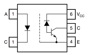 Schematic - Vishay Semiconductors VOMHA43A Automotive High-Speed Couplers