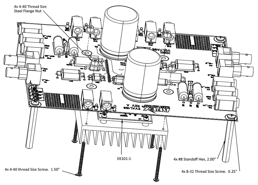 Mechanical Drawing - Apex Microtechnology EK99 Evaluation Kit