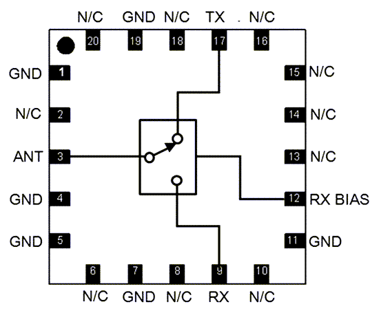 Schematic - MACOM MASW-011249 200W High Power Switch