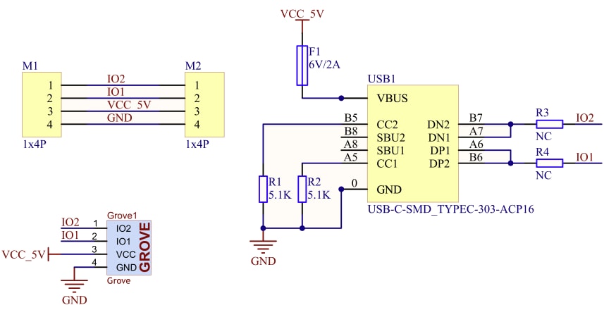 Schematic - M5Stack Grove Converter