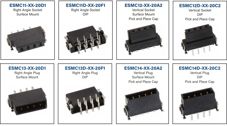 Chart - Adam Tech ESMC Board-to-Board Power Connectors