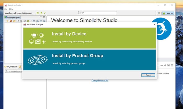 Install by Device.
