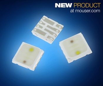Cree's Individually Addressable CLQ6A Four-Color LEDs Now Shipping from Mouser Electronics