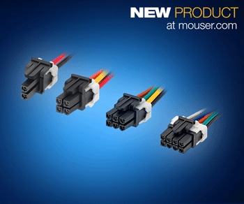 Molex's Mini-Fit TPA 2 Power Connectors and Cable Assemblies Now Shipping from Mouser Electronics